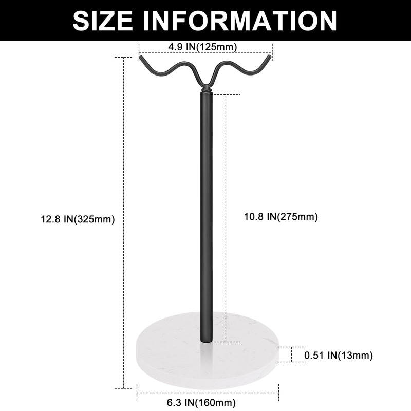 Winmien Double Hooks Standing Banana Holder, Banana Hanger Tree Stand