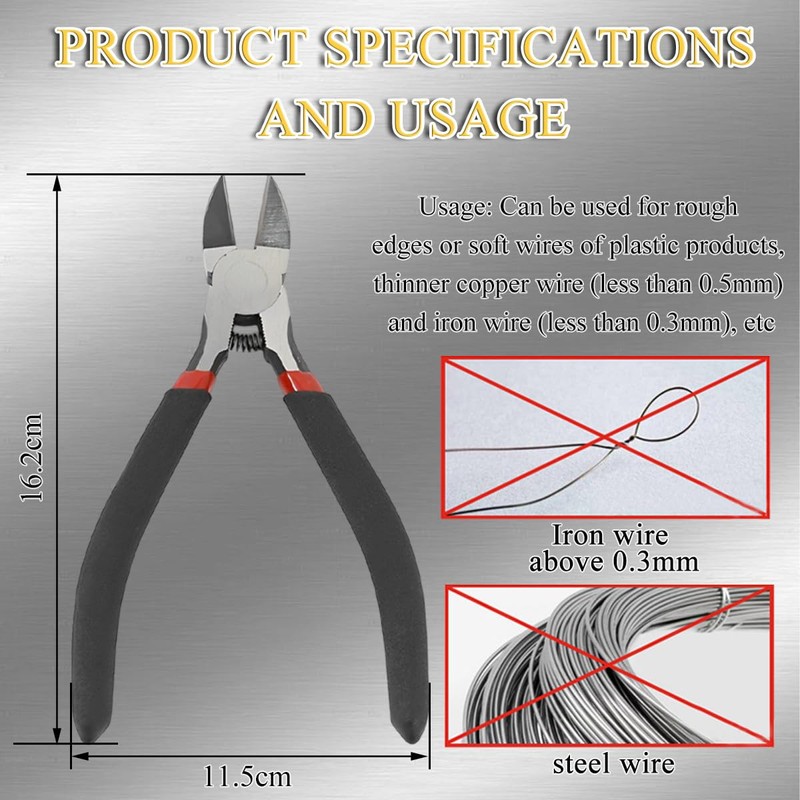 KINDOYO Precision Wire Cutter - 6 Inch Wire Flush Cutters