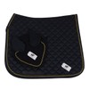 Generic Horse Dressage Saddle Pad Set with Matching Ear Bonnet