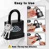 4pcs Small Locks with 12 Same Keys, Padlock with Key