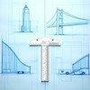 Clear Acrylic T-Square Ruler, Drafting T Square, Drafting Tools, T