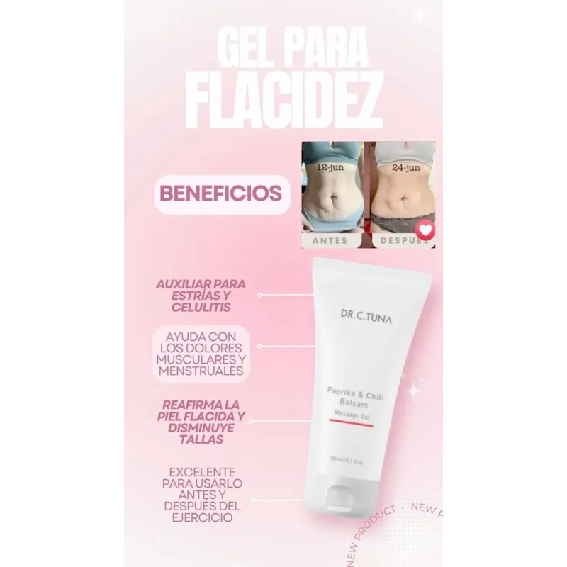 Set Corporal Gel Masaje Paprika Y Café Achicoria Sobrecitos