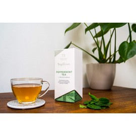 Tregothnan Peppermint Tea Caddy - Box of 14 Individual Loose Tea Servings, 21 g