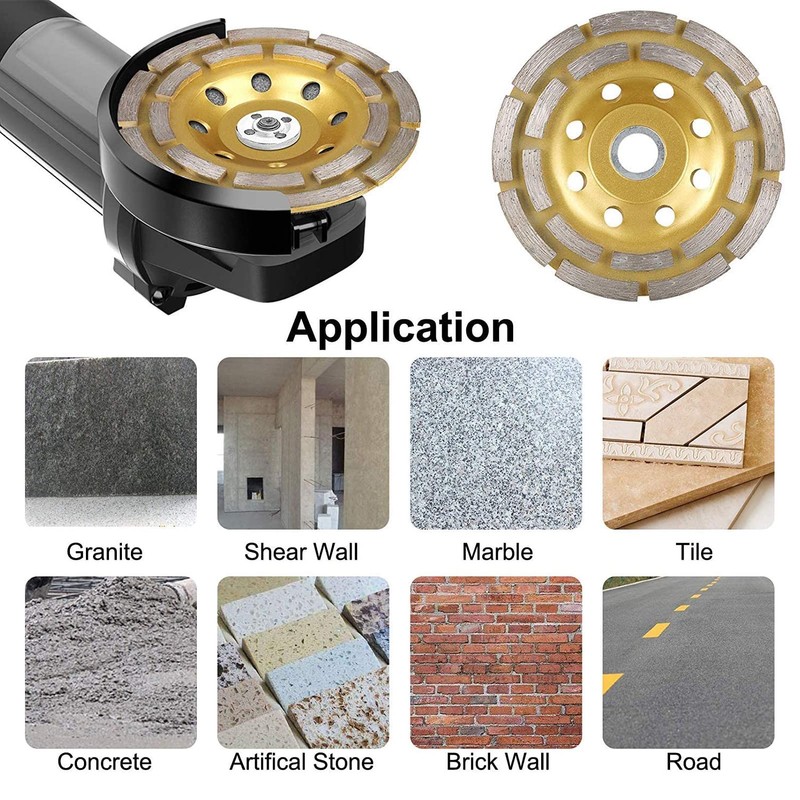 Diamond Cup Grinding Wheel Double Row Concrete Masonry Granite Grinding