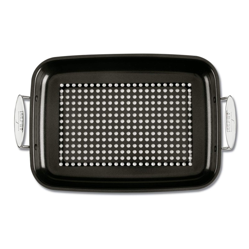 All-Clad Outdoor Nonstick Roaster Set 15x11 Inch Oven Grill Safe