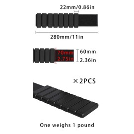 tintoke 1 Paar Verstellbare Arm Gewichte,1LB Gewicht Fitness Armband,Arm Gewichte Armband,tragbares Handgelenk und Knöchelgewichte,Geeignet für Fitness, Gewichtsabnahme, Aerobic-Übungen usw(Schwarz)