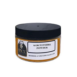 Worcestershire Powder in a plastic jar (holds 4 oz. [ 113.4 grams ]) - KOSHER