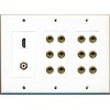 RiteAV Hdmi and 12 Banana Plug Jack 1 RCA Subwoofer