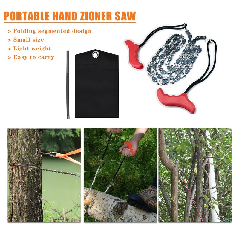 53 Inch Hand Rope Chain Saw, High Tree Limb Chain