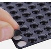 Generic 100pcs Drawer Rubber Bumpers Pads Cabinet Door Dots Self Adhesive Feet Black Clear Sheet, 10mm x 3mm, Small Anti Collision Furniture Buffer Protector (Black)