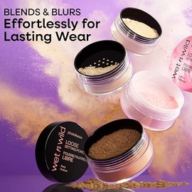 Wet n Wild Photo Focus Polvo Traslcido Suelto, Acabado Suave, Vegano, Sin Parabenos, Efecto Mate, Larga Duracin, Fijador de Maquillaje Ligero para... 