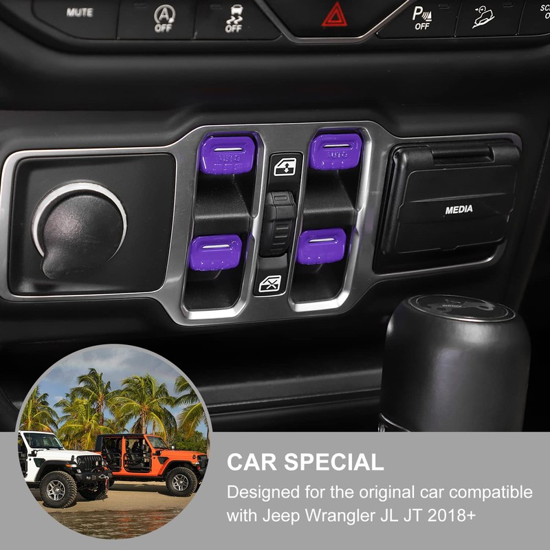 Jimen Compatible with Jeep Wrangler JL JLU 2018-2023 and Jeep