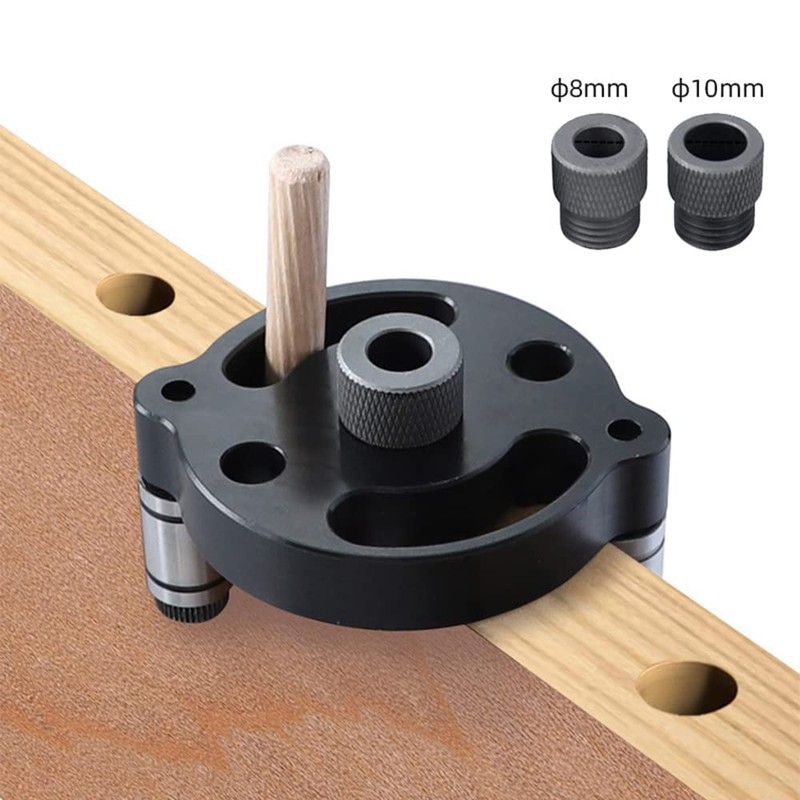 Dowel Drill Guide Set, Gasea 3-Hole Drill Bit Guide Jig