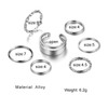 Silver Knuckle Rings Set for Women Trendy Stackable Rings Cute