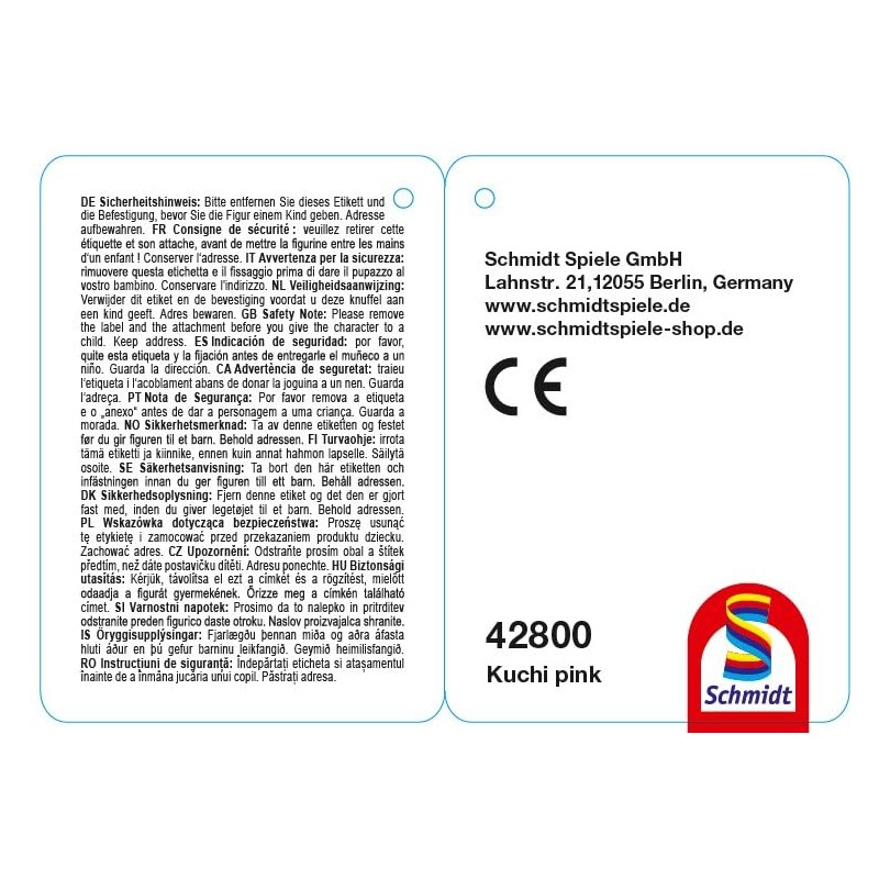 Schmidt Spiele 42800 Gabby's Dollhouse Cakey Expression Pink Cakey 25