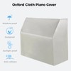 Upright Piano Cover, Piano Full Cover Dustproof Waterproof, Silver-coated Oxford