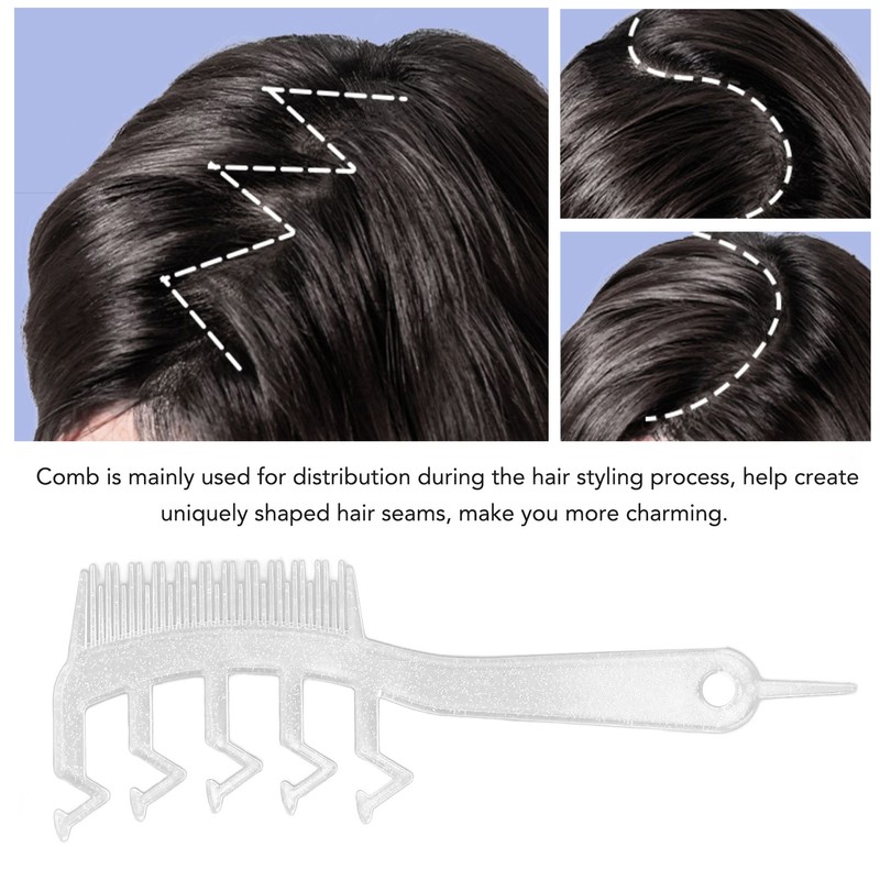 10pcs Z Shaped Wide Tooth Comb Stylish Portable Double Sided