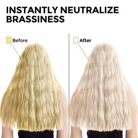 COLORLOMO Bye Bye Yellow Purple Shampoo 350ml - Sulfate-Free Formula for Platinum & Silver Blonde Hair - Removes Brassiness with Rich Lather & Floral Fragrance Revive Cool Tones