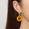 Sunflower Earrings for Women Sunflower Clip on Earrings Spring Earrings