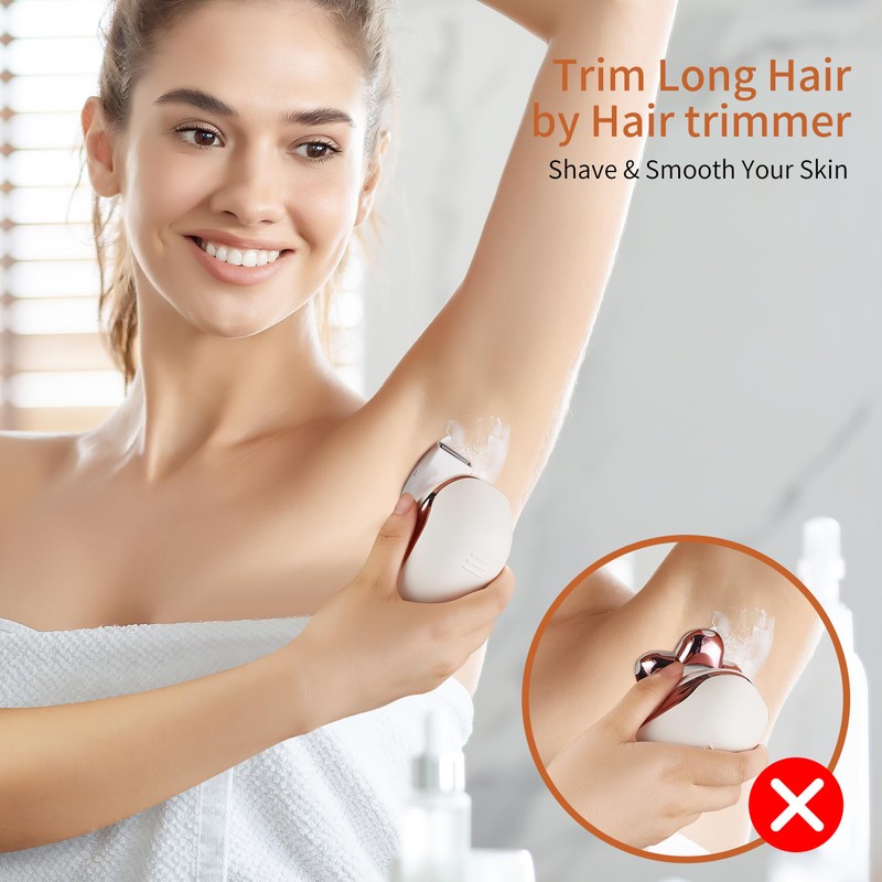 UPTARD Women's Electric Razors For Women Legs Pubic Facial Hair