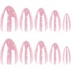 Woakess False Nail 1ml 24 Piezas U?as Postizas Cortas Largas