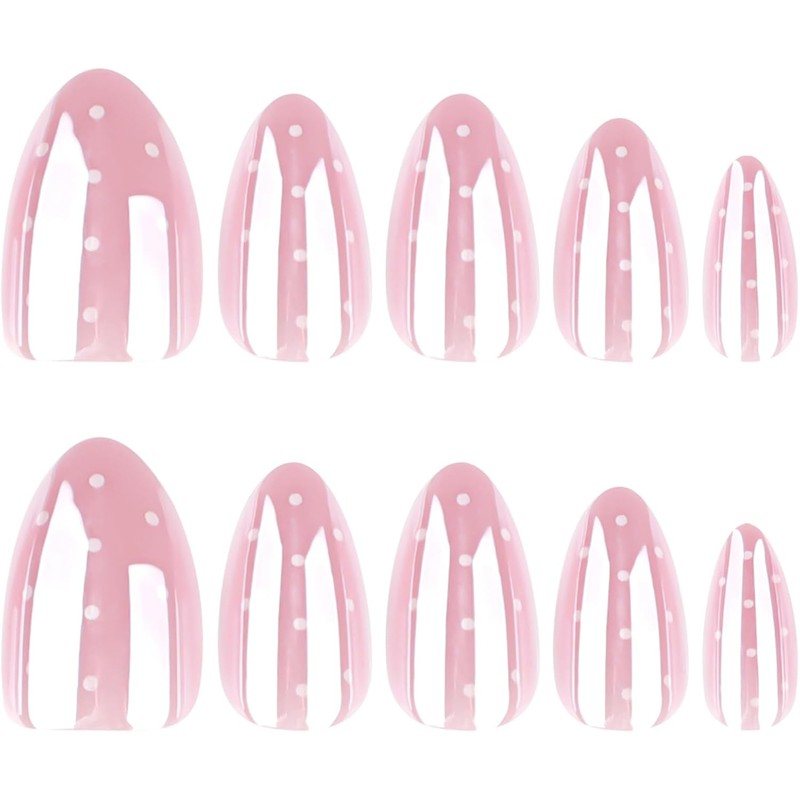 Woakess False Nail 1ml 24 Piezas U?as Postizas Cortas Largas