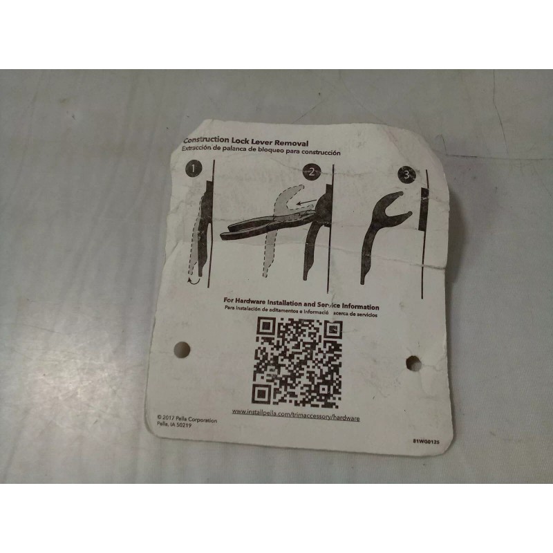 Pella Right Hinged, Casement Satin Brass - 82DL0200