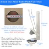 Toilet Flush Valve for One Piece Toilets with Flapper and