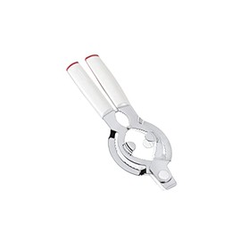 Leifheit ComfortLine Series Lid Opener for Jars or Bottles, Bottle Opener with Ergonomic Plastic Comfort Handle, Includes Easy-to-Use Bottle Opener, Jar Opener, White