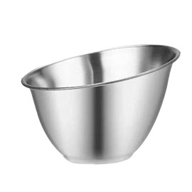 Ciieeo 1Pc Versatile Stainless Steel Sauce Storage Bowl for Restaurants Oblique Mouth Design Stackable Kitchen Accessory for Easy Storage