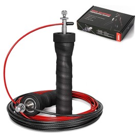 CZAYEFNH Professional Skipping Rope, Speed Rope with High Speed Ball Bearings, Adjustable Steel Ropes and Non-Slip Handles, Skipping Rope with Replacement Cable