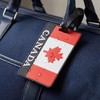 Didiseaon Luggage Labels for Suitcases - 2 Pack Canadian Flag