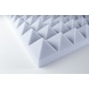 Eurokustik Basotect® Pyramid Foam 5 cm Panel - Light Grey,