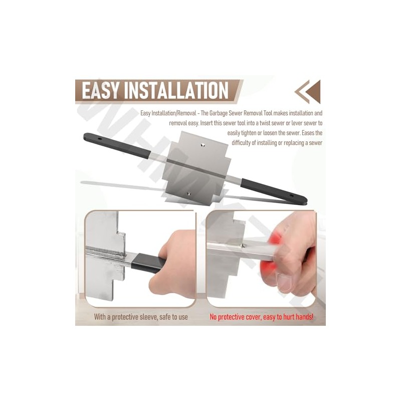 Waste Drain Tool for 3 Tier Sink in Commercial Kitchens,