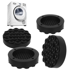 Kaket Washing Machine Feet Pads 4Pcs, Anti Vibration Pads for Washing Machine, Universal Rubber Shock Absorber Mat for Dryer, Washing Machine Rubber Feet Pad, Washer Pads (S1)