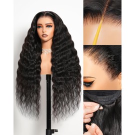 Arabella 13x6 Deep Curly Human Hair Wig 230% Density Curly Wigs Human Hair 100% Glueless Lace Front Wig 12a Pre Plucked Bleached Pre-Cut Wigs (20inch,13x6 deep curly wig)