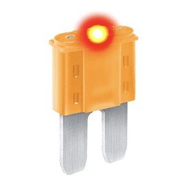 CARAX Glow Fuse – Premium Fuse Micro 2 Blade APT/ATR – 5A Kit 1 pcs – Glow When Blown LED Automotive Fuse – Smart Auto Glow Fuse Easy Identification – 1 pcs