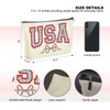 Udinaz USA Coquette Bow Makeup Bag, Patriotic Makeup Bag, Aesthetic