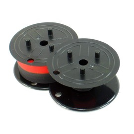 Sharp Electronic Calculator Ribbon Twin Spool Black & Red Ribbon - Fits All Twin Spool Models