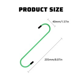 Honibaoto 2PCS Car Brake Caliper Hooks, Auto Brake Caliper Hangers with Rubber Tips, Universal Durable & Rust-Proof Automotive Tools for Braking, Axle, Bearing, Suspension Work (Green)