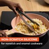 Full Circle 2-in-1 Cooking Tongs, 9-Inch – Dual-Sided Silicone &