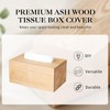 Tissue Box Cover Holder, Oak Wood Tissue Box Holder with