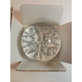 Avon VINTAGE-Avon Snowflake 3.5" Paperweight 24% Lead Crystal France Glass Brand New