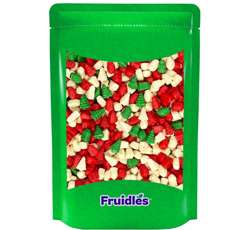 Fruidles Christmas Mello Cremes Gummi Bears Candy Sweet Confection, Traditional