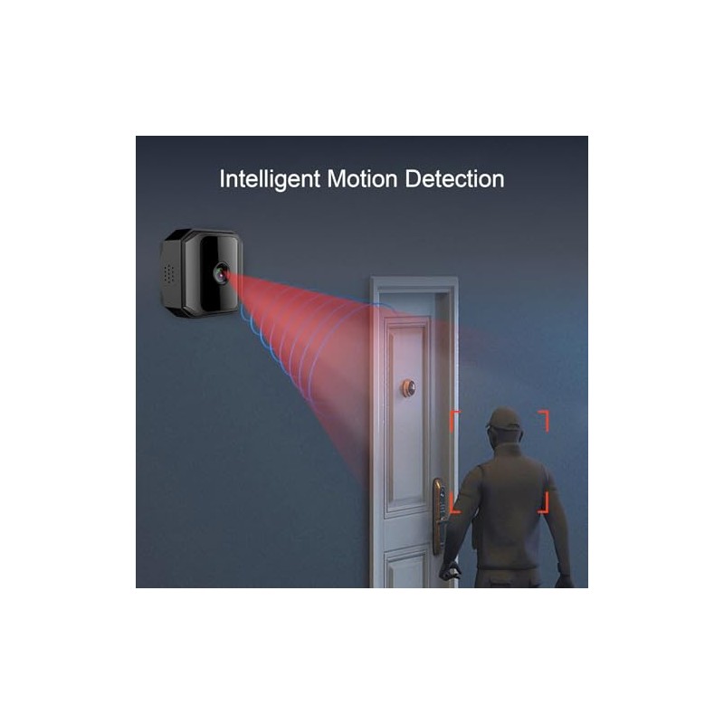 Mini Security Camera, 1080p HD WiFi Pet Camera with Phone