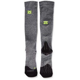 Zensah Tech+ Compression Socks, Heather Grey, Small