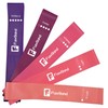 Flexband Resistance Bands, [Set of 5] Skin-Friendly Resistance Fitness Exercise