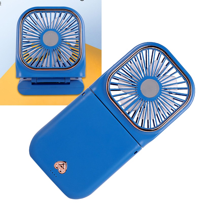 Foldable Necklace Fan Three Levels Adjustable USB Rechargeable Handheld Mini