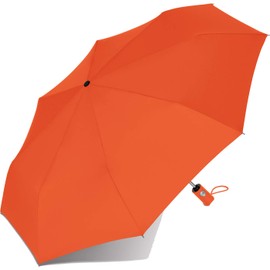 RS-Mini Fully Automatic Pocket Umbrella for Men and Women Open-Close Automatic, orange, Pocket umbrella with automatic open/close mechanism