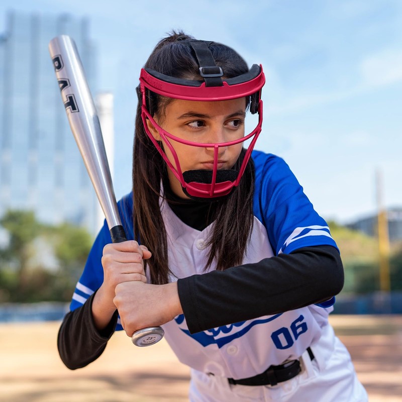 Dinictis Softball Face Mask, Lightweight, Comfortable, with Wide Field Vision,
